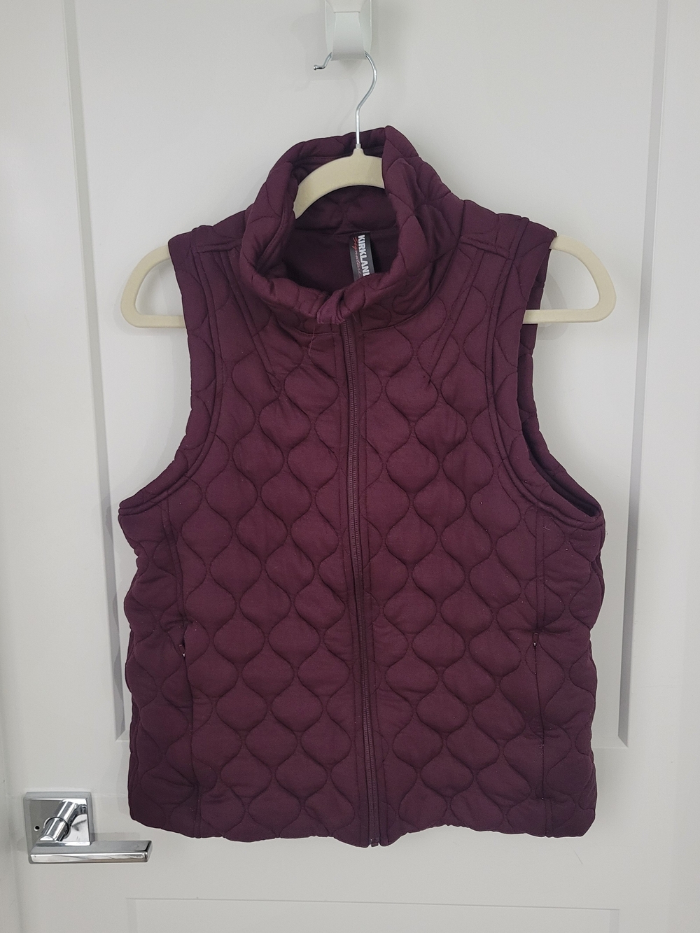 Kirkland Signature Quilted Puffer Vest in Deep Plum